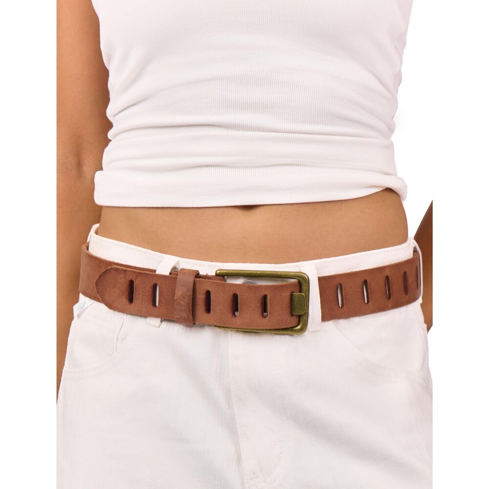 3343 Womens Genuine Leather Belt For Jeans Pants Western Cowgirl Wide Belts